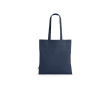 Recycled cotton shopping bag, 140 g/m2 colour navy-blue