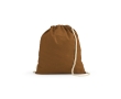 Ecological drawstring bag, 140 g/m2 colour brown