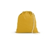 Ecological drawstring bag, 140 g/m2 colour yellow