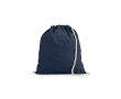 Ecological drawstring bag, 140 g/m2 colour navy-blue