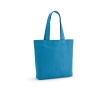 Shopping bag from recycled cotton, 220 g/m2 colour light blue