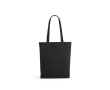 Shopping bag from recycled cotton, 280 g/m2 colour black
