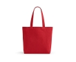 Recycled cotton and RPET bag, 280 g/m2 colour red