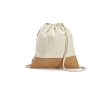 Recycled drawstring bag, 180 g/m2 colour natural