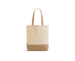 Shopping bag made from recycled cotton jute, 180 g/m2 colour natural