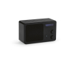 Recycled plastic wireless speaker with LCD screen 15W colour black