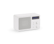 Recycled plastic wireless speaker with LCD screen 15W colour white