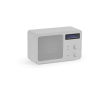 Recycled plastic wireless speaker with LCD screen 15W colour silver