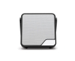 Portable speaker made from recycled material, waterproof colour black