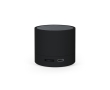 Portable speaker made from recycled plastic colour black