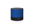 Portable speaker made from recycled plastic colour blue