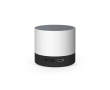 Portable speaker made from recycled plastic colour white