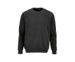 Unisex organic cotton brushed fleece sweatshirt 300g/m² Waikiki colour black