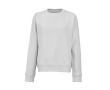 Women’s organic cotton crew neck sweatshirt 300g/m² Waikiki colour light grey