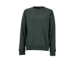 Women’s organic cotton crew neck sweatshirt 300g/m² Waikiki colour dark green