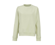 Women’s organic cotton crew neck sweatshirt 300g/m² Waikiki colour pastel green