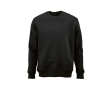 Unisex organic cotton crew neck sweatshirt 340 g/m² Nazaré colour black