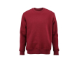 Unisex organic cotton crew neck sweatshirt 340 g/m² Nazaré colour burgundy