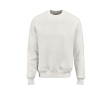 Unisex organic cotton crew neck sweatshirt 340 g/m² Nazaré colour white