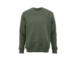 Unisex organic cotton crew neck sweatshirt 340 g/m² Nazaré colour military green