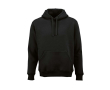 Unisex organic cotton hoodie 340g/m² Tulum colour black