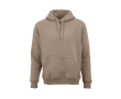 Unisex organic cotton hoodie 340g/m² Tulum colour light brown