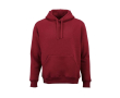 Unisex organic cotton hoodie 340g/m² Tulum colour burgundy