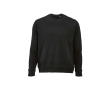 Unisex organic cotton sweatshirt with French terry 300 g/m² Capri colour black