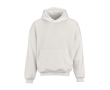 Unisex oversized 340 g/m² cotton and recycled polyester hoodie Ericeira colour white