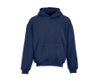 Unisex oversized 340 g/m² cotton and recycled polyester hoodie Ericeira colour navy-blue