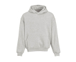 Unisex oversized 340 g/m² cotton and recycled polyester hoodie Ericeira colour heather light grey
