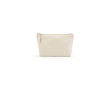 Recycled cotton toiletry bag with 1.1L main compartment colour natural