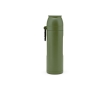 Recycled stainless steel thermos with cup, 750 ml colour military green