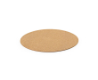 Round cork placemat made in Europe colour natural
