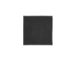 Square recycled canvas placemat 30 x 30 cm and 180 g/m2 colour black