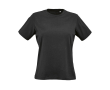 Women’s organic ring-spun cotton T-shirt 165 g/m² Copacabana colour black