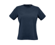 Women’s organic ring-spun cotton T-shirt 165 g/m² Copacabana colour navy-blue