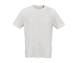 Unisex organic cotton rib knit T-shirt 180g/m² Maya colour white