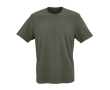 Unisex organic cotton rib knit T-shirt 180g/m² Maya colour military green
