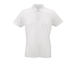 Unisex organic cotton short-sleeve polo 160g/m² Ipanema colour white