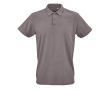 Unisex organic cotton short-sleeve polo 160g/m² Ipanema colour grey