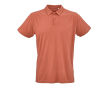 Unisex organic cotton short-sleeve polo 160g/m² Ipanema colour orange