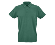 Unisex organic cotton short-sleeve polo 160g/m² Ipanema colour dark green