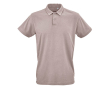 Unisex organic cotton short-sleeve polo 160g/m² Ipanema colour taupe grey