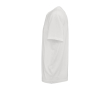 Unisex organic cotton T-shirt with ribbed collar 140 g/m2 colour white