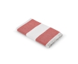 Beach towel recycled cotton 350 g/m2, 80 x 160 cm colour red
