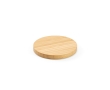 Round bamboo wireless charger, 15W colour natural