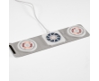 Eco-friendly wireless charger with 3 ports colour white