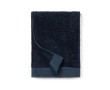 Branded cotton and tencel towel, 70 × 140 cm colour dark blue
