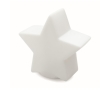Shining star made of plastic as a decoration for any room colour white
